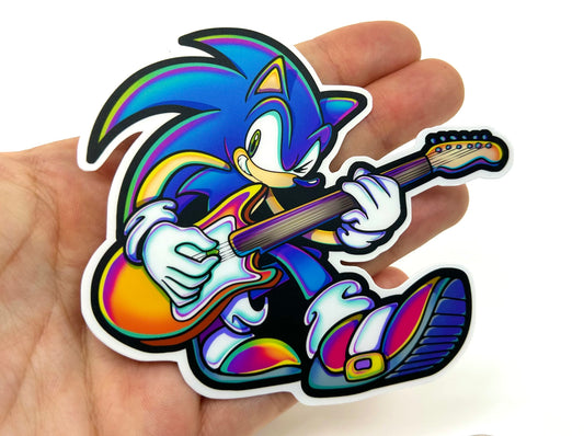 Let's Rock! - Sonic-inspired Vinyl Sticker