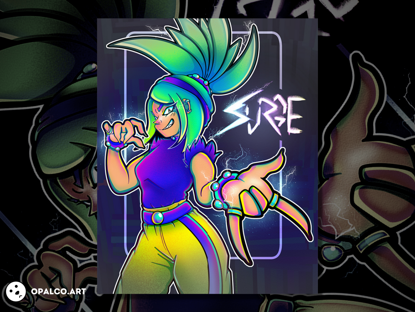Electric Gaze - Surge the Tenrec Art Print