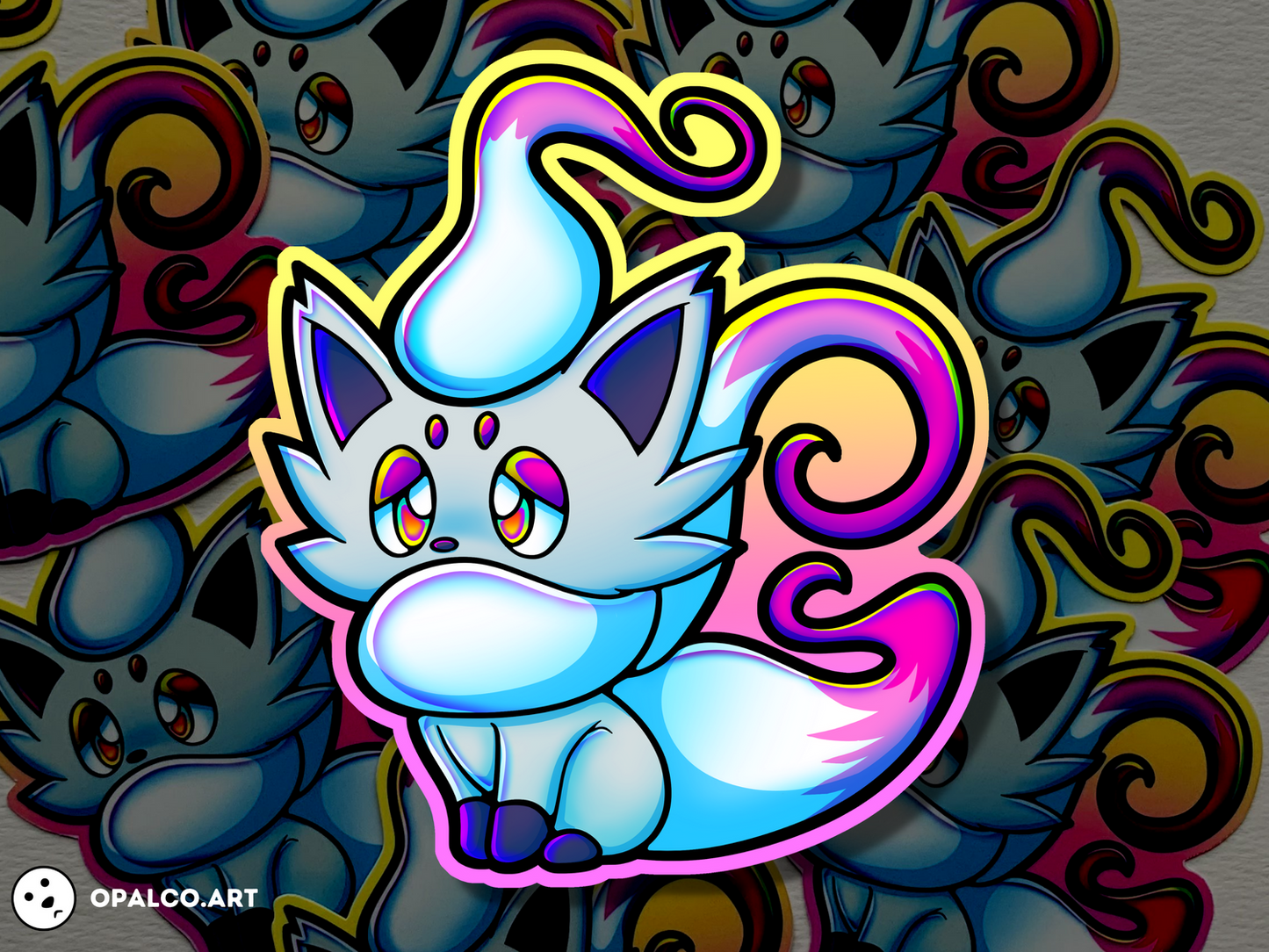 Hisuan Zorua Vinyl Sticker