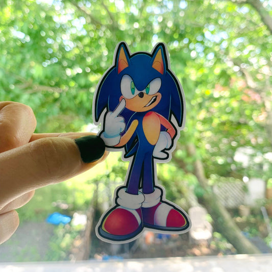 Angry Sonic Vinyl Sticker