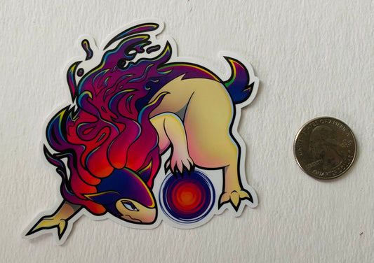 Hisuan Typhlosion Vinyl Sticker