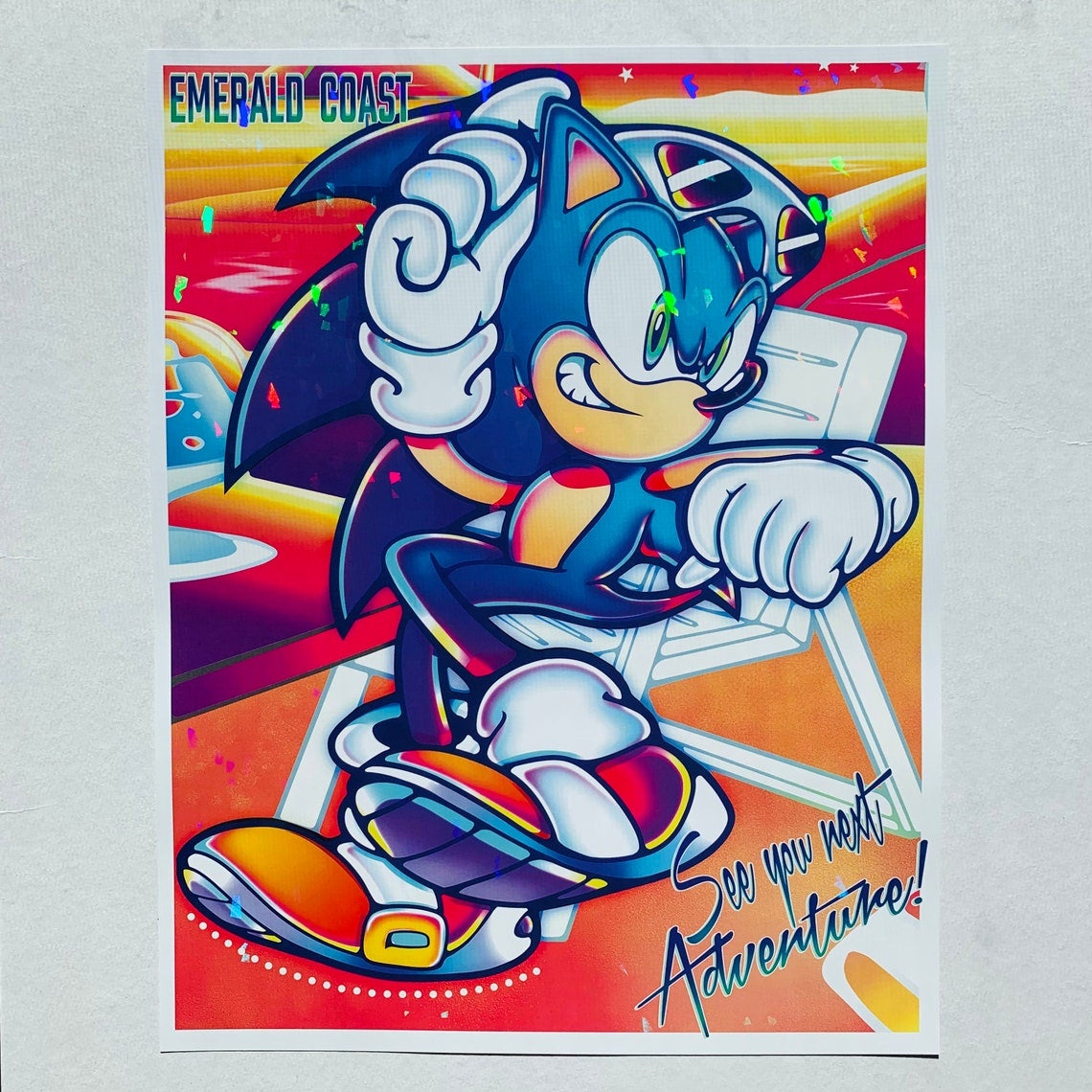 Sonic Art Print 