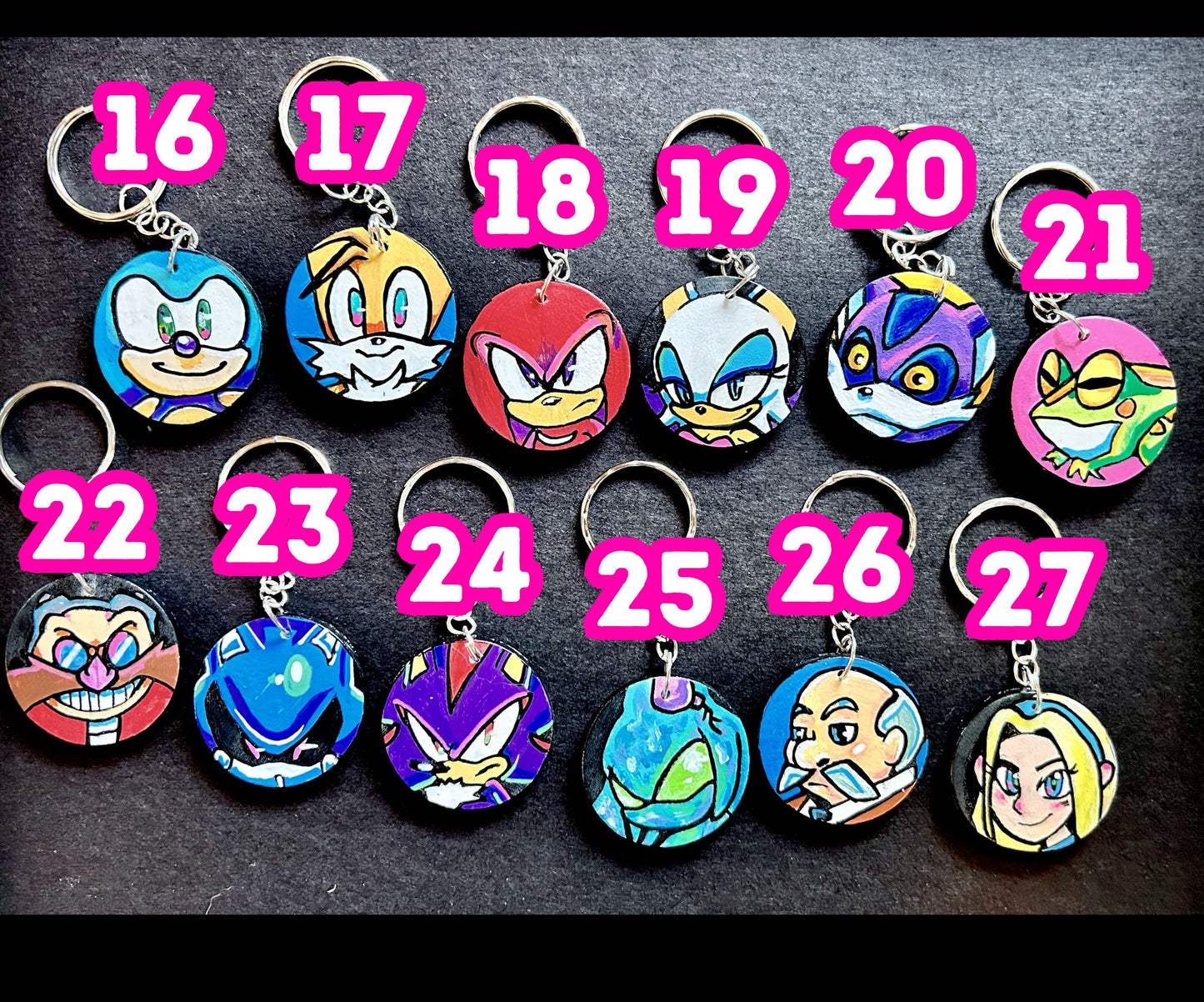 Art Drop 2024 Sonic Keychains