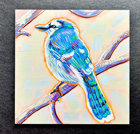 Bluejay Original Acrylic Painting