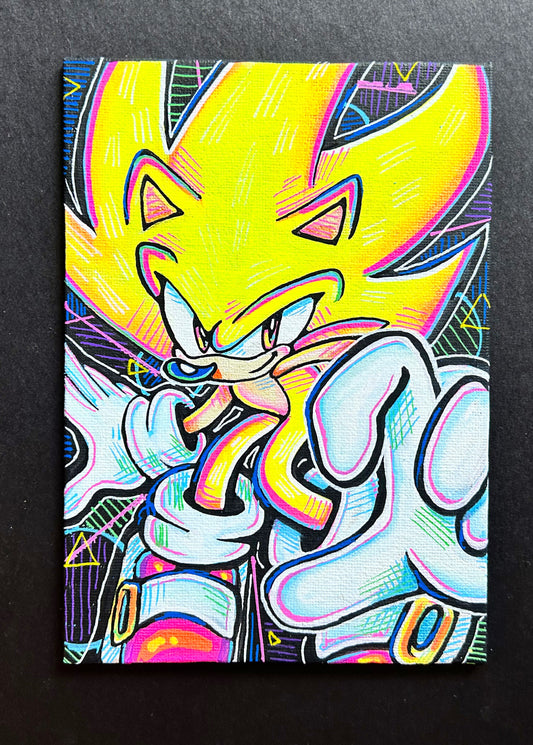 Super Sonic Original Acrylic Painting