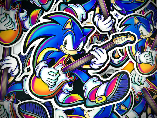 Let's Rock! - Sonic-inspired Vinyl Sticker