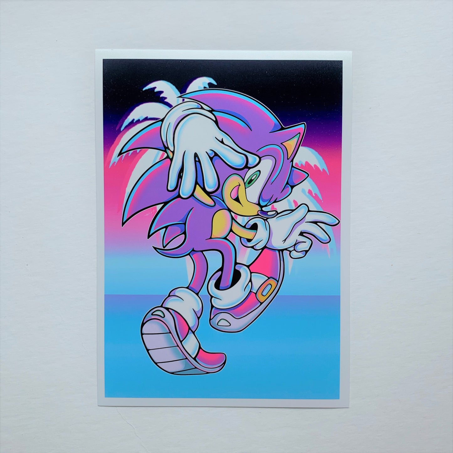 2 5" x7" Metallic Sonic Art Print