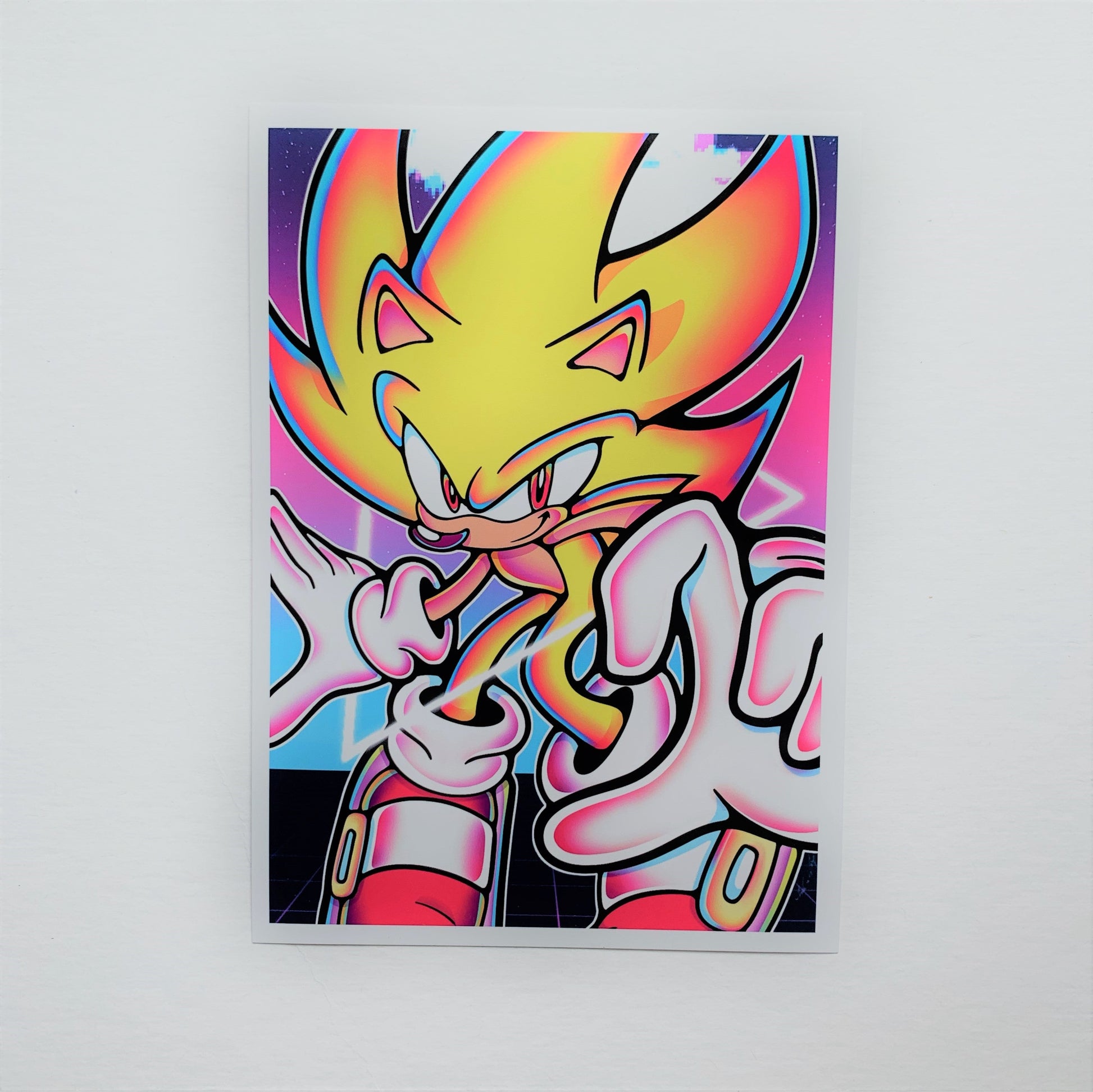 2 5" x7" Metallic Sonic Art Print