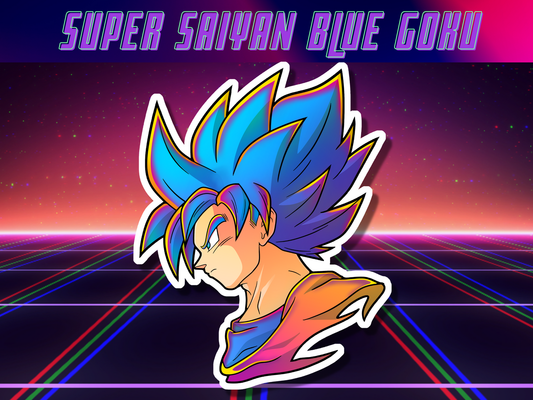 Super Saiyan Blue Goku Vinyl Sticker
