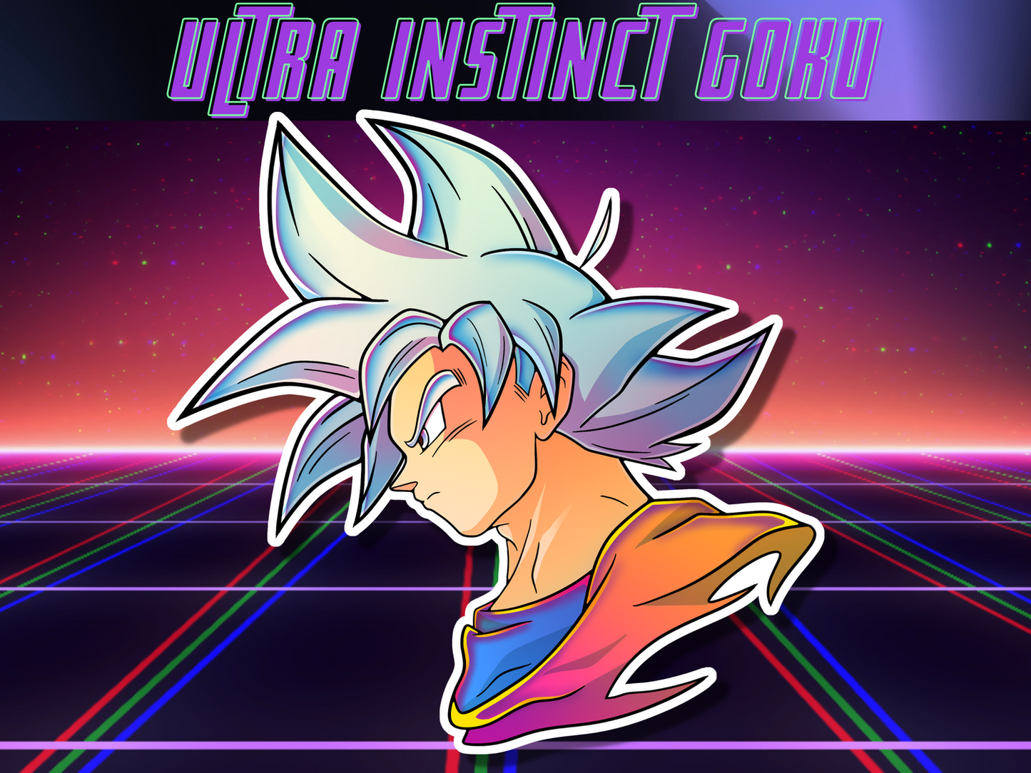 Ultra Instinct Goku Vinyl Sticker