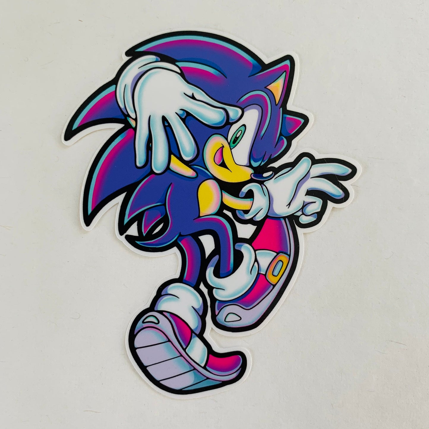 Be Cool, Be Wild, and Be Groovy - 3.25" Sonic Sticker