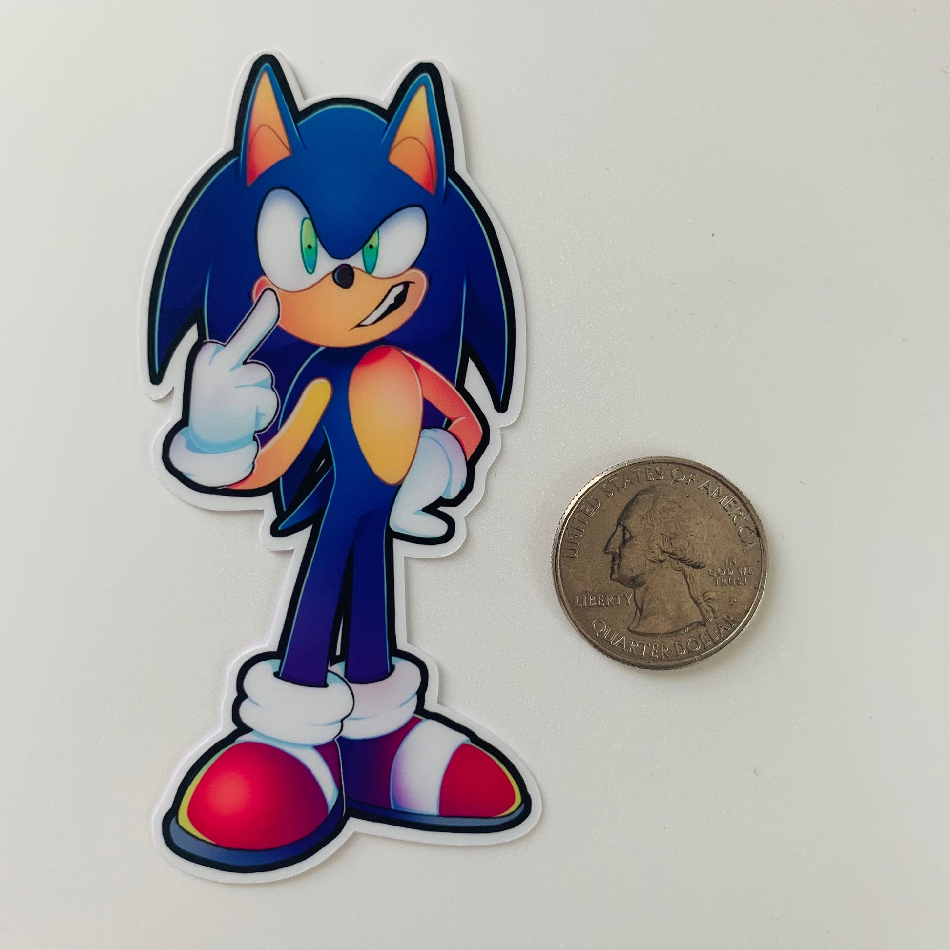 Angry Sonic Vinyl Sticker