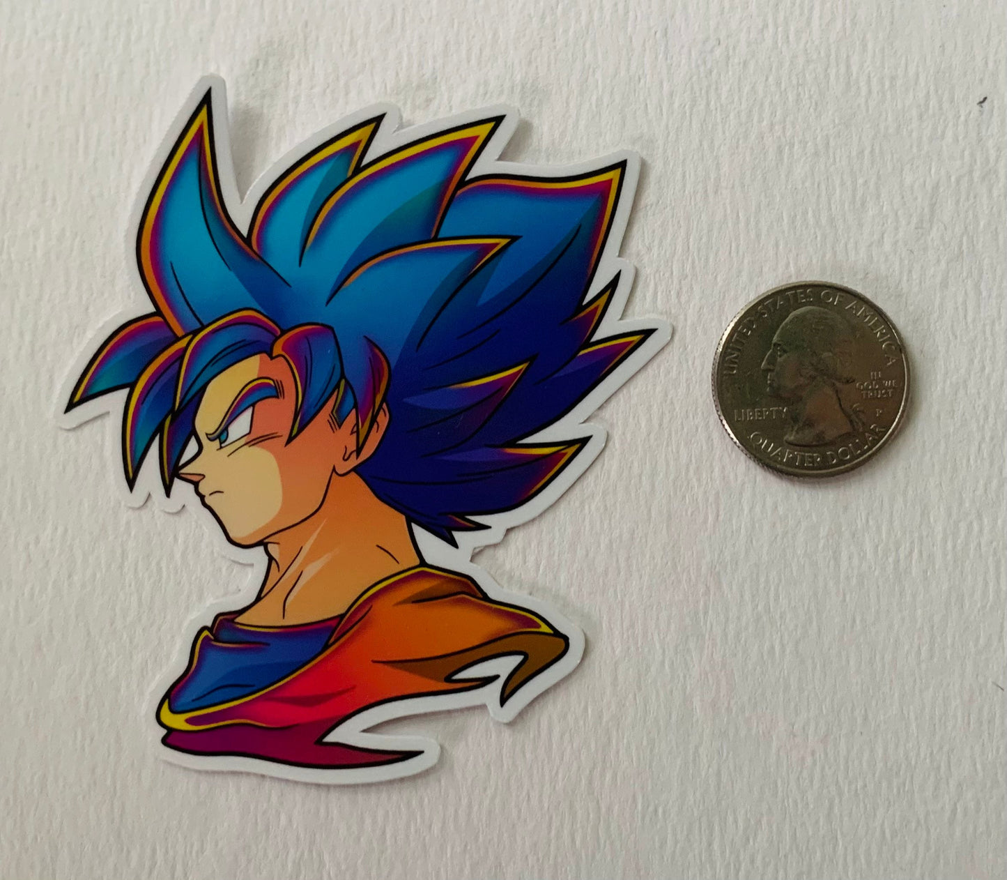 Super Saiyan Blue Goku Vinyl Sticker