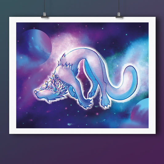 8" x 10" Vibrant Galaxy Tiger - Fantasy Art Print