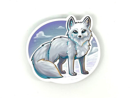 Arctic Fox Cute Wildlife Vinyl Sticker