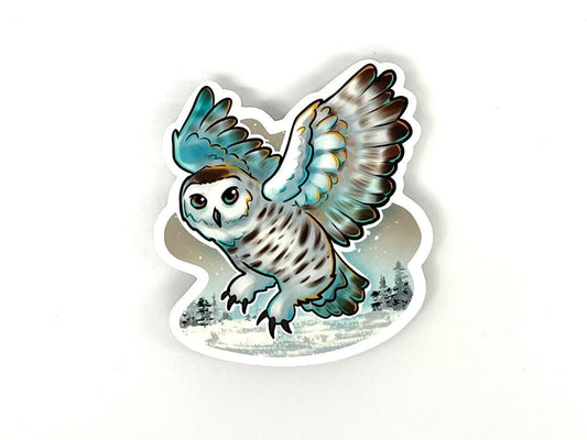 Snowy Owl Vinyl Wildlife Sticker