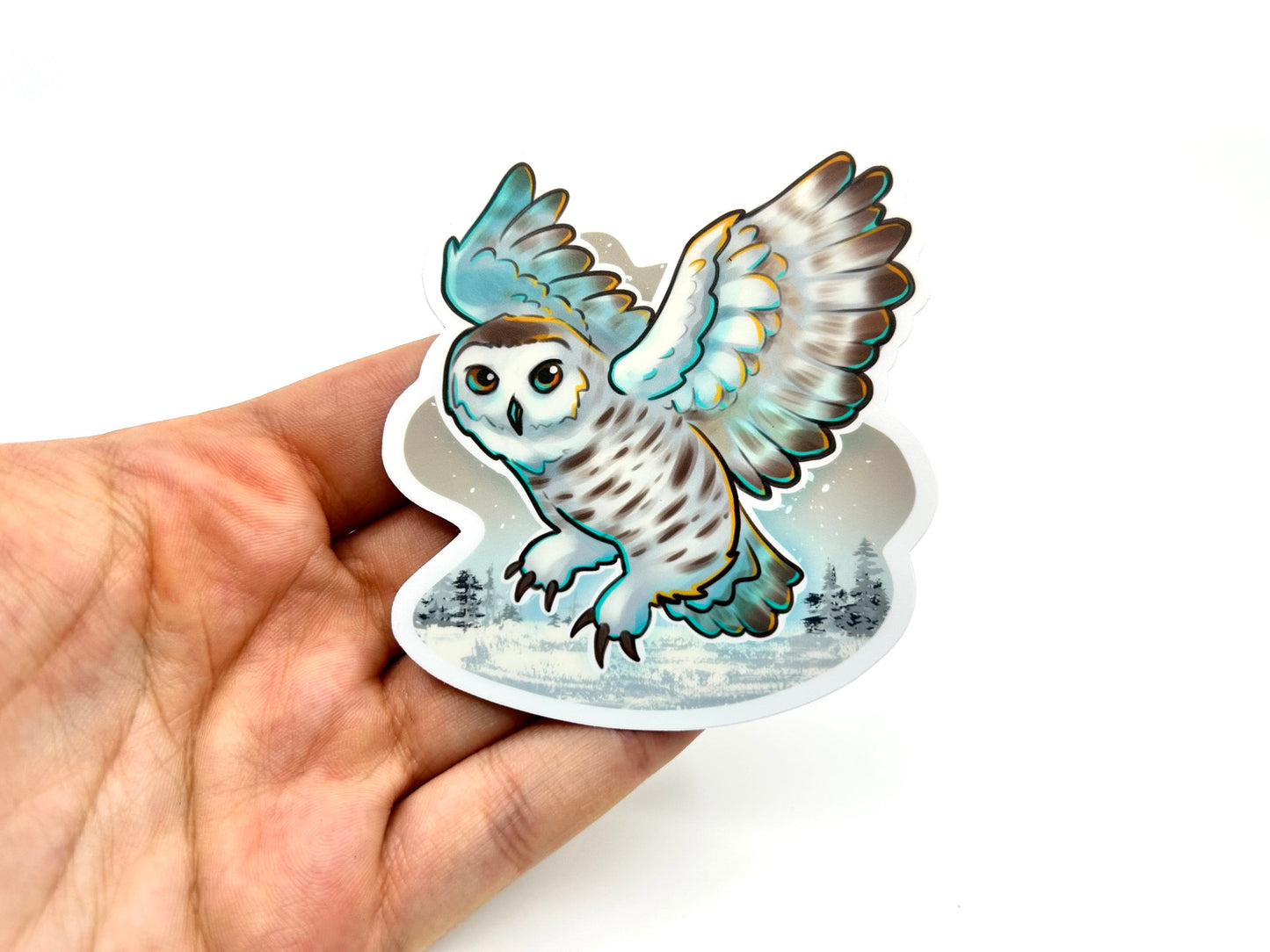 Snowy Owl Vinyl Wildlife Sticker