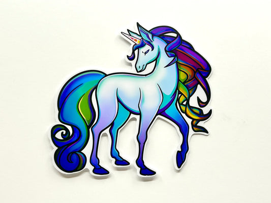 Fairy-tale Unicorn Vinyl Sticker - 3.5" Magical Decal for Laptops & Gifts