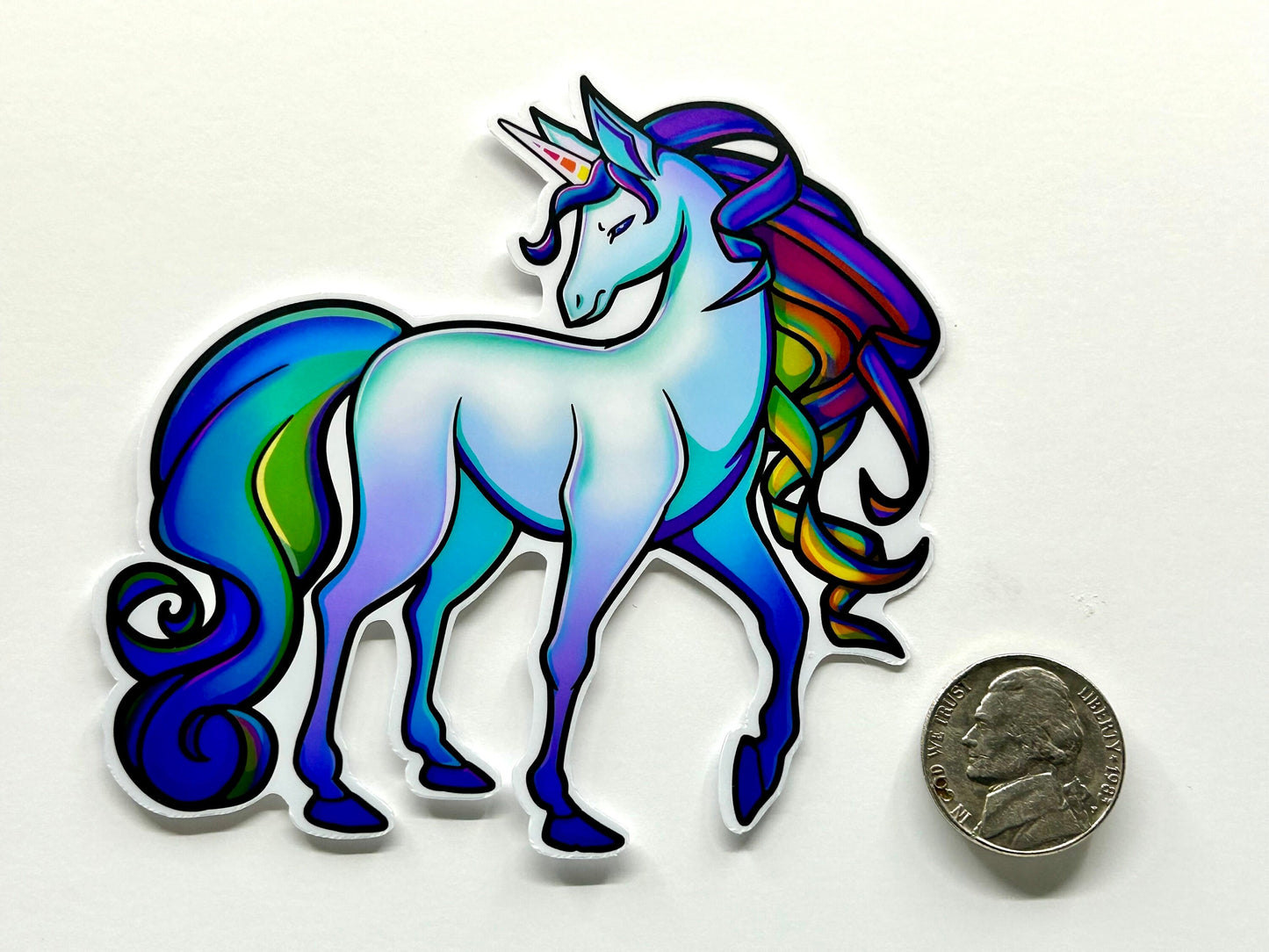 Fairy-tale Unicorn Vinyl Sticker - 3.5" Magical Decal for Laptops & Gifts